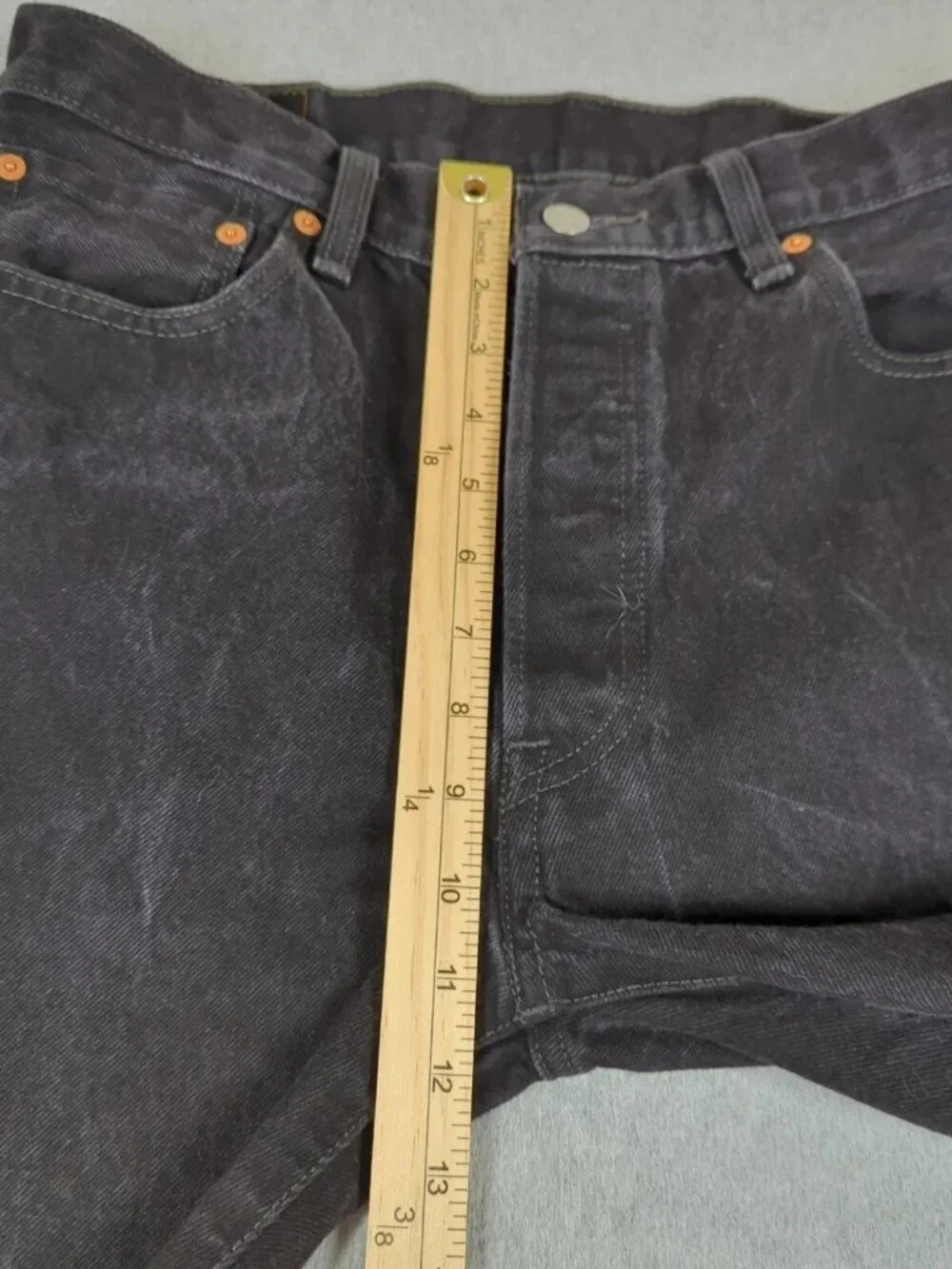 Levis 501 Jeans Men 34x32 (Fit 34x31) Black Original Fit Straight Leg Button Fly
